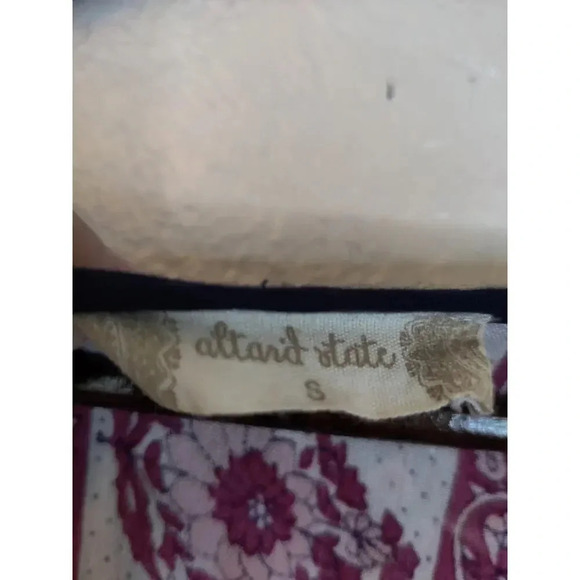 Altar'd State High Low Long Sleeve Bohemian V-Neck Tassel Maxi Dress Size S - Picture 8 of 8